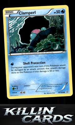 Clamperl 49/160 Pokemon Common XY - Primal Clash Card NM