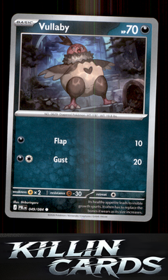 Vullaby 049/084 Pokemon Common ME05: Pitch Black Card NM