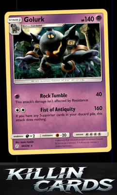 Golurk 90/236 Pokemon Rare SM - Cosmic Eclipse Card NM