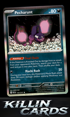 Pecharunt 143/217 Pokemon Rare ME: Ascended Heroes Card NM