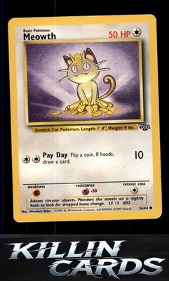 Meowth 56/64 Pokemon Common Jungle Card LP