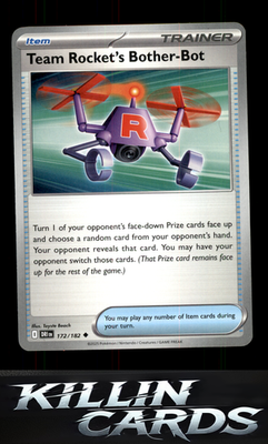 Team Rocket's Bother-Bot 172/182 Pokemon Uncommon SV10: Destined Rivals Card NM