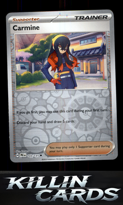 Reverse Holofoil Carmine 103/131 Pokemon Uncommon SV: Prismatic Evolutions Card