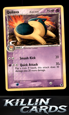 Quilava (Delta Species) 36/101 Pokemon Uncommon Dragon Frontiers Card LP