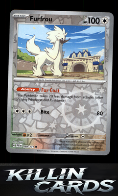 Reverse Holofoil Furfrou 088/131 Pokemon Common SV: Prismatic Evolutions Card NM