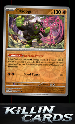 Reverse Holofoil Okidogi 057/131 Pokemon Rare SV: Prismatic Evolutions Card NM