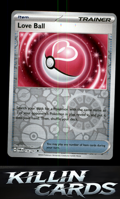 Reverse Holofoil Love Ball 156/167 Pokemon Uncommon SV06: Twilight Masquerade Ca