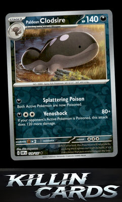 Reverse Holofoil Paldean Clodsire - 129/197 129/197 Pokemon Uncommon SV03: Obsid