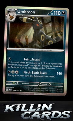 Umbreon 059/131 Pokemon Rare SV: Prismatic Evolutions Card NM
