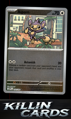 Reverse Holofoil Aipom 078/094 Pokemon Common ME02: Phantasmal Flames Card NM