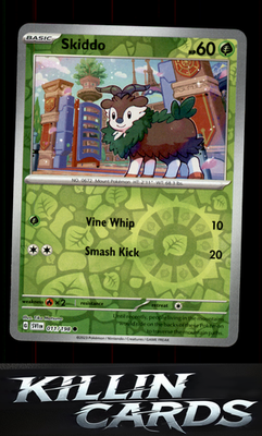 Reverse Holofoil Skiddo 011/198 Pokemon Common SV01: Scarlet & Violet Base Set C