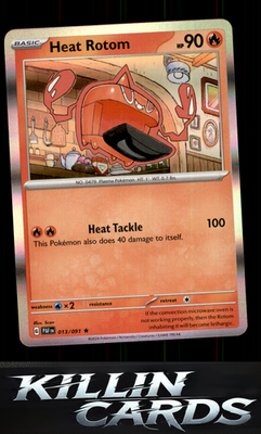 Heat Rotom 013/091 Pokemon Rare SV: Paldean Fates Card NM