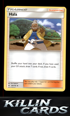 Hala 126/145 Pokemon Uncommon SM - Guardians Rising Card NM