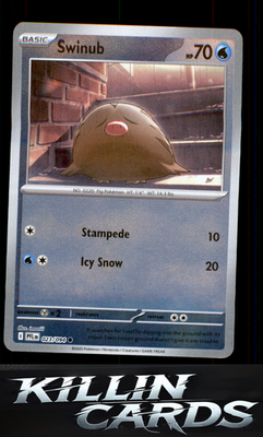 Reverse Holofoil Swinub 023/094 Pokemon Common ME02: Phantasmal Flames Card NM