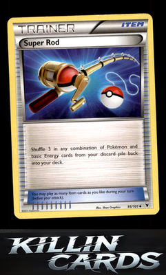 Super Rod 95/101 Pokemon Uncommon Noble Victories Card NM