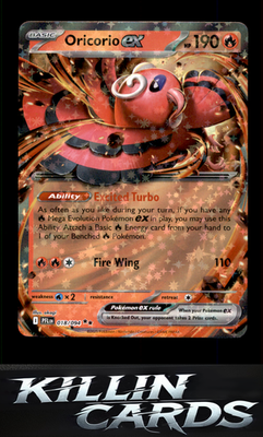 Oricorio ex - 018/094 018/094 Pokemon Double Rare ME02: Phantasmal Flames Card N