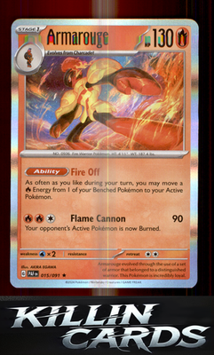 Armarouge - 015/091 015/091 Pokemon Rare SV: Paldean Fates Card NM