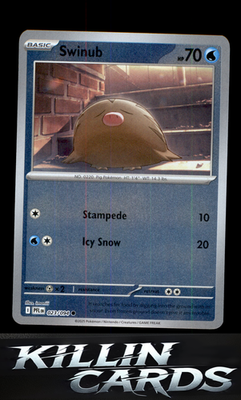 Reverse Holofoil Swinub 023/094 Pokemon Common ME02: Phantasmal Flames Card NM