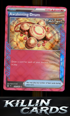 Awakening Drum 141/162 Pokemon ACE SPEC Rare SV05: Temporal Forces Card NM