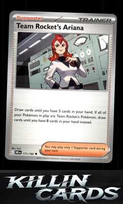 Team Rocket's Ariana - 171/182 171/182 Pokemon Uncommon SV10: Destined Rivals Ca