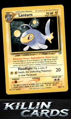 Lanturn 038/111 Pokemon Uncommon Neo Genesis Card LP