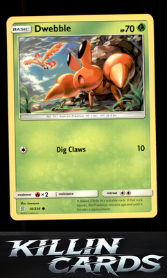 Dwebble 10/236 Pokemon Common SM - Unified Minds Card NM