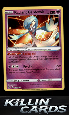 Radiant Gardevoir 069/196 Pokemon Radiant Rare SWSH11: Lost Origin Card NM