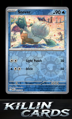 Reverse Holofoil Snover 059/182 Pokemon Common SV10: Destined Rivals Card NM