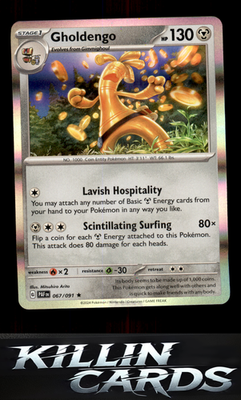 Gholdengo 067/091 Pokemon Rare SV: Paldean Fates Card NM