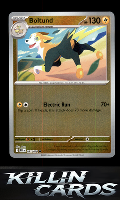 Reverse Holofoil Boltund 031/094 Pokemon Common ME02: Phantasmal Flames Card NM