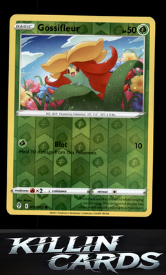 Reverse Holofoil Gossifleur 015/203 Pokemon Common SWSH07: Evolving Skies Card N