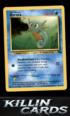Horsea 49/62 Pokemon Common Fossil Card LP