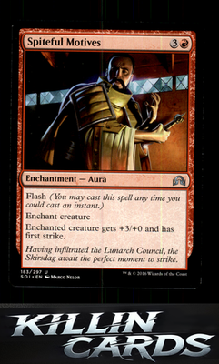 Spiteful Motives 183 Magic U Shadows over Innistrad Card NM
