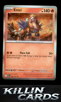 Entei 025/217 Pokemon Rare ME: Ascended Heroes Card NM