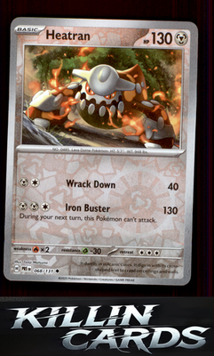 Reverse Holofoil Heatran 068/131 Pokemon Uncommon SV: Prismatic Evolutions Card