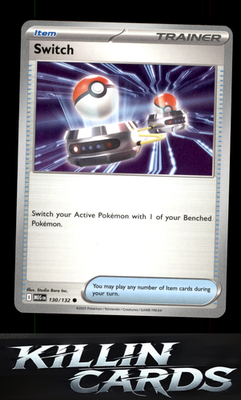 Switch 130/132 Pokemon Common ME01: Mega Evolution Card NM