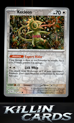 Reverse Holofoil Kecleon - 150/191 150/191 Pokemon Common SV08: Surging Sparks C