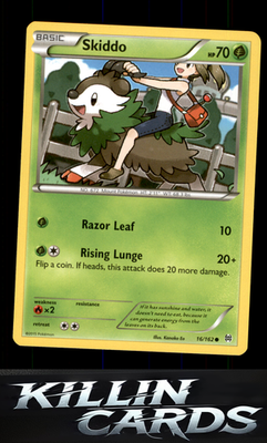 Skiddo 16/162 Pokemon Common XY - BREAKthrough Card NM