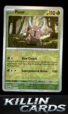 Reverse Holofoil Pinsir - 003/167 003/167 Pokemon Common SV06: Twilight Masquera