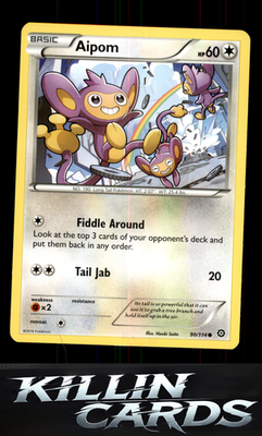 Aipom 90/114 Pokemon Common XY - Steam Siege Card NM