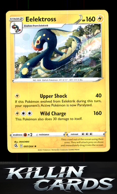 Eelektross 097/264 Pokemon Rare SWSH08: Fusion Strike Card NM