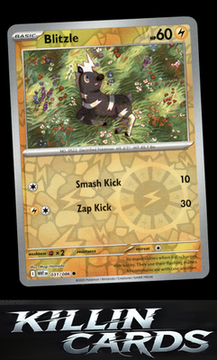 Reverse Holofoil Blitzle 031/086 Pokemon Common SV: White Flare Card NM