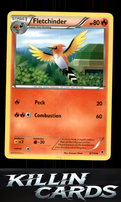 Fletchinder 9/119 Pokemon Uncommon XY - Phantom Forces Card NM