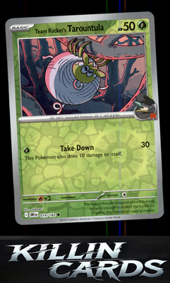 Reverse Holofoil Team Rocket's Tarountula 019/182 Pokemon Common SV10: Destined