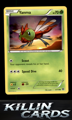 Yanma 6/114 Pokemon Common XY - Steam Siege Card NM