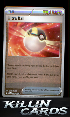 Reverse Holofoil Ultra Ball 131/132 Pokemon Common ME01: Mega Evolution Card NM
