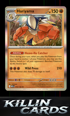 Hariyama 073/132 Pokemon Rare ME01: Mega Evolution Card NM
