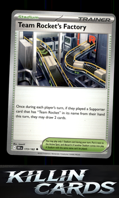 Team Rocket's Factory 173/182 Pokemon Uncommon SV10: Destined Rivals Card NM