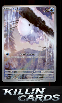 Snom - 168/162 168/162 Pokemon Illustration Rare SV05: Temporal Forces Card NM