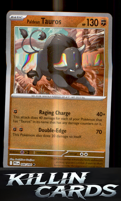 Reverse Holofoil Paldean Tauros 048/094 Pokemon Uncommon ME02: Phantasmal Flames